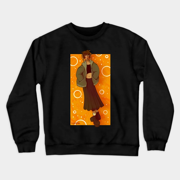 Character Illustration Crewneck Sweatshirt by Viv_Does_Art_